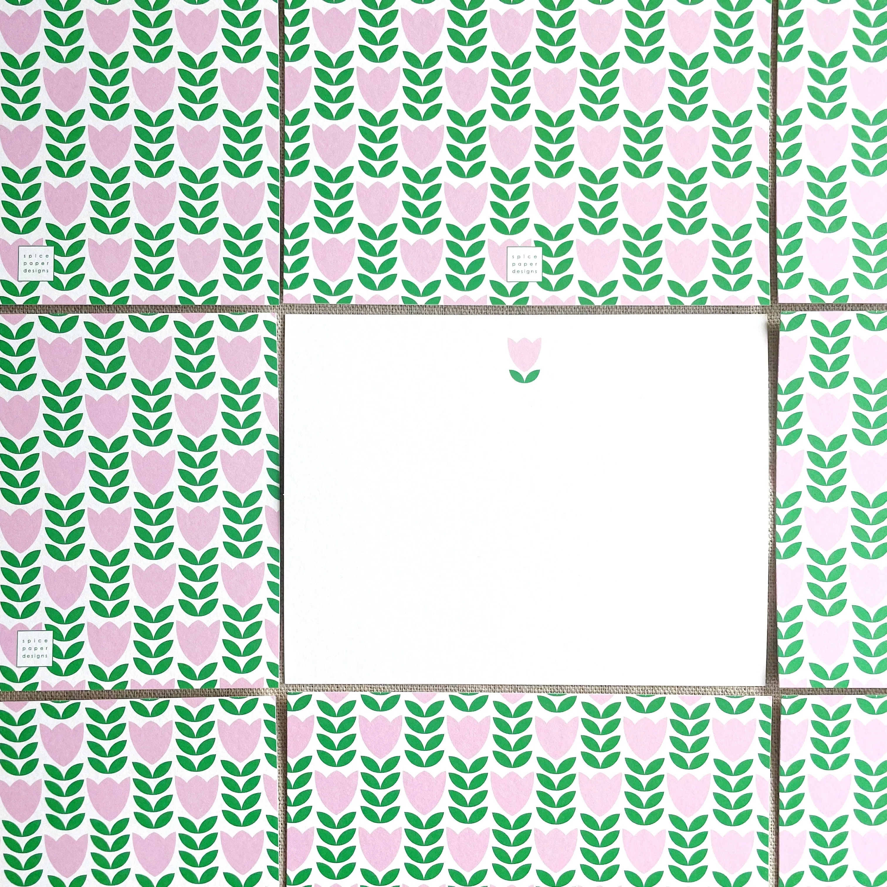 Sweet Floral Notecard Set // non-personalized