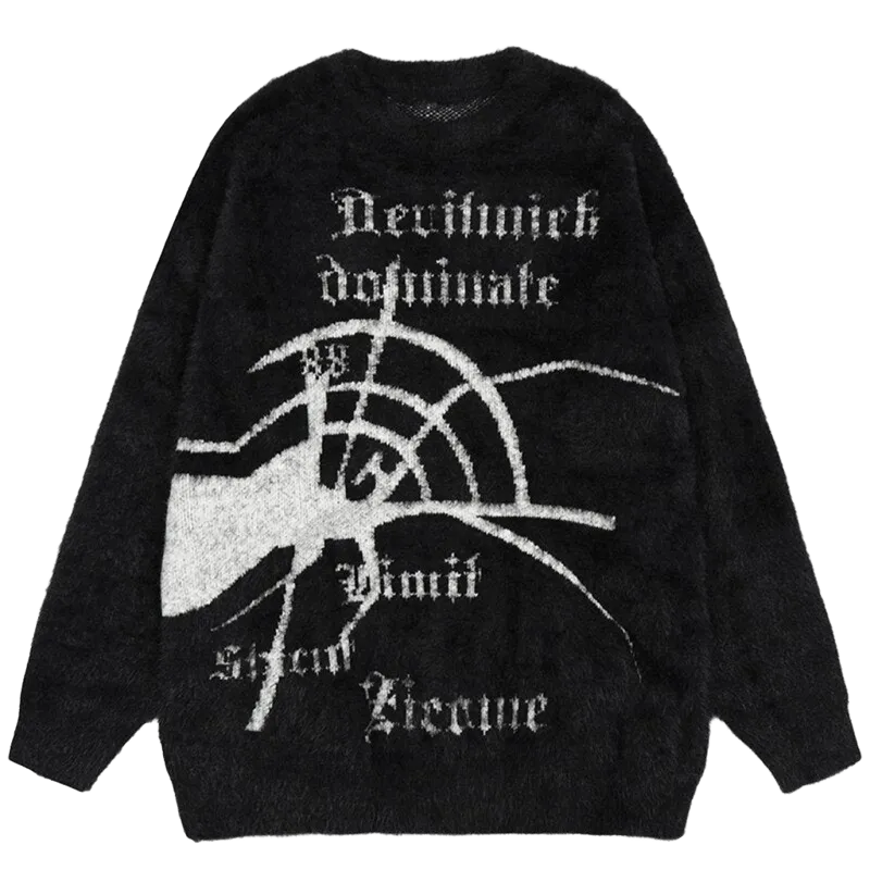 Sweter ze wzorem Y2K UNISEX