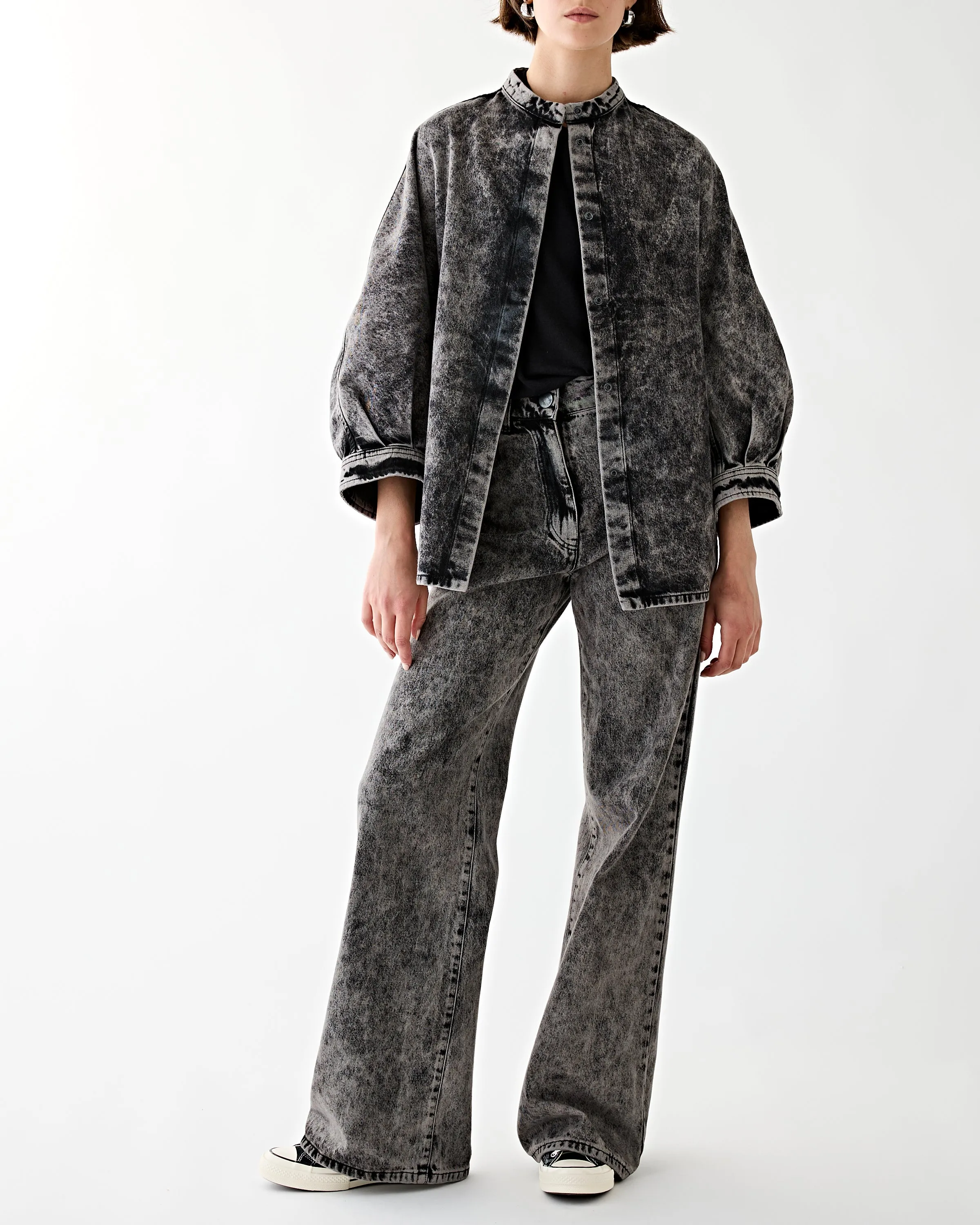 Tahari Arctic Grey Denim