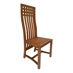 Teak Grid Dining Chair
