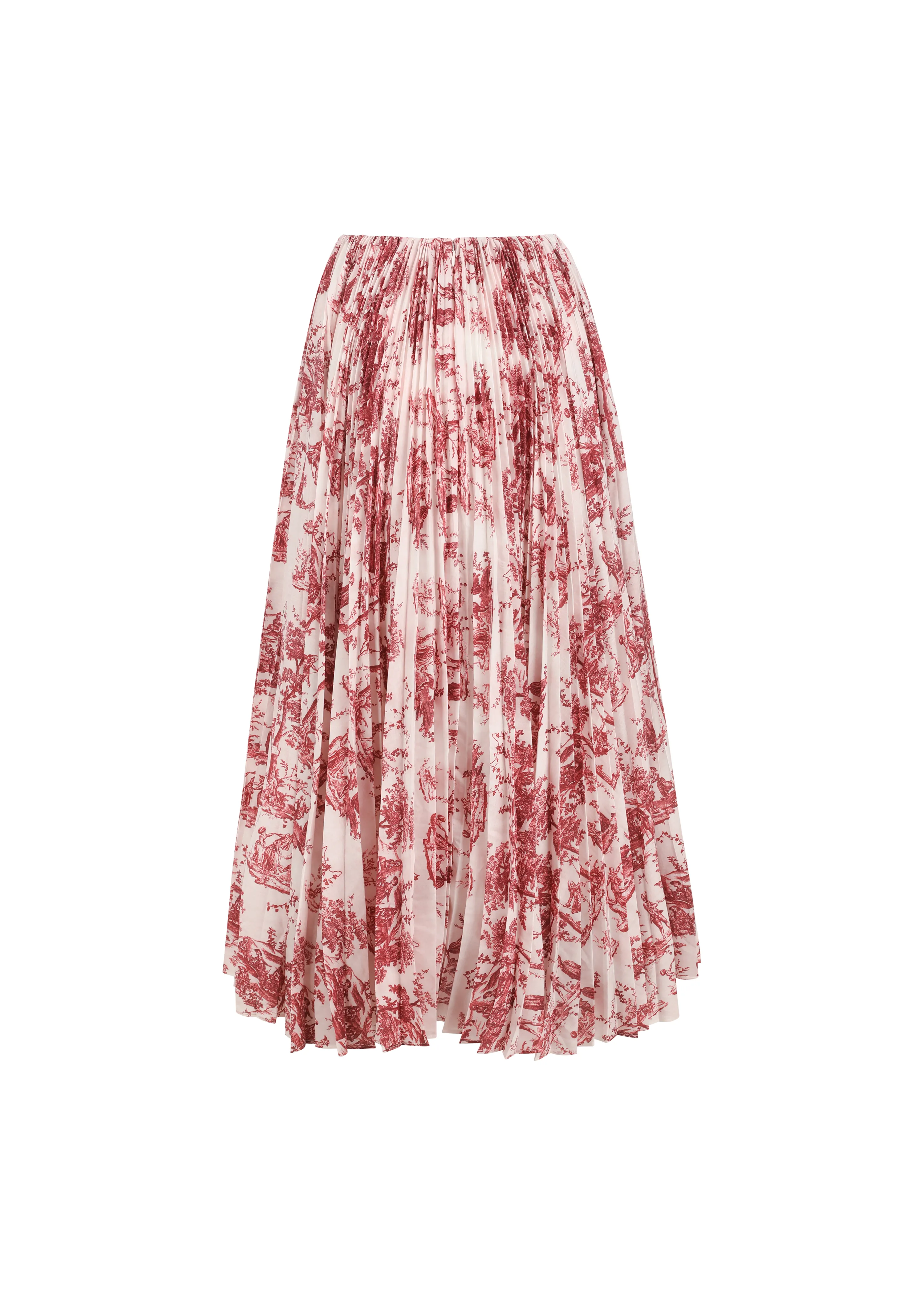 The Cherise Pleated Skirt in Ivory Luxembourg