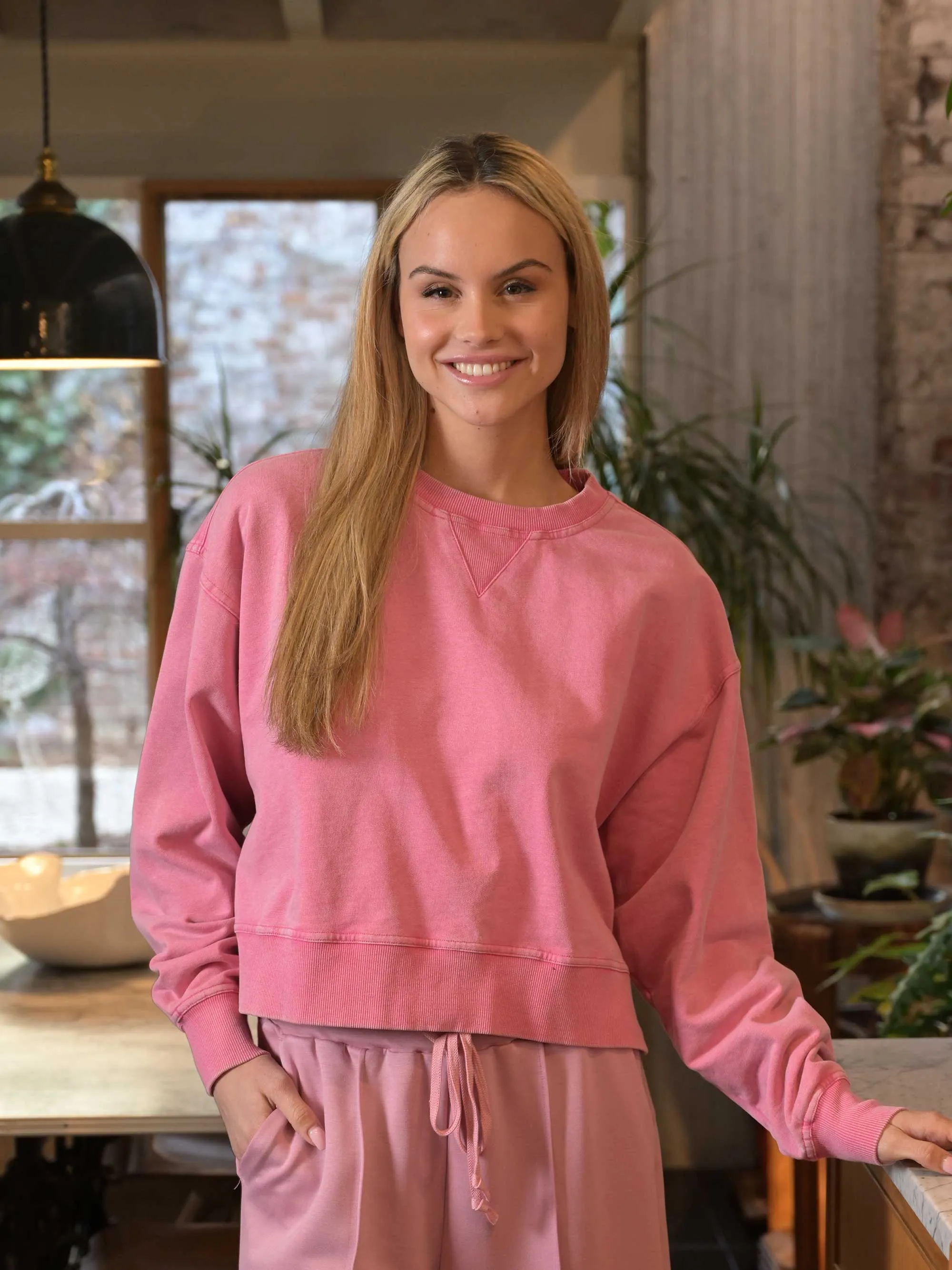 The Salt Air Sweatshirt - Pink