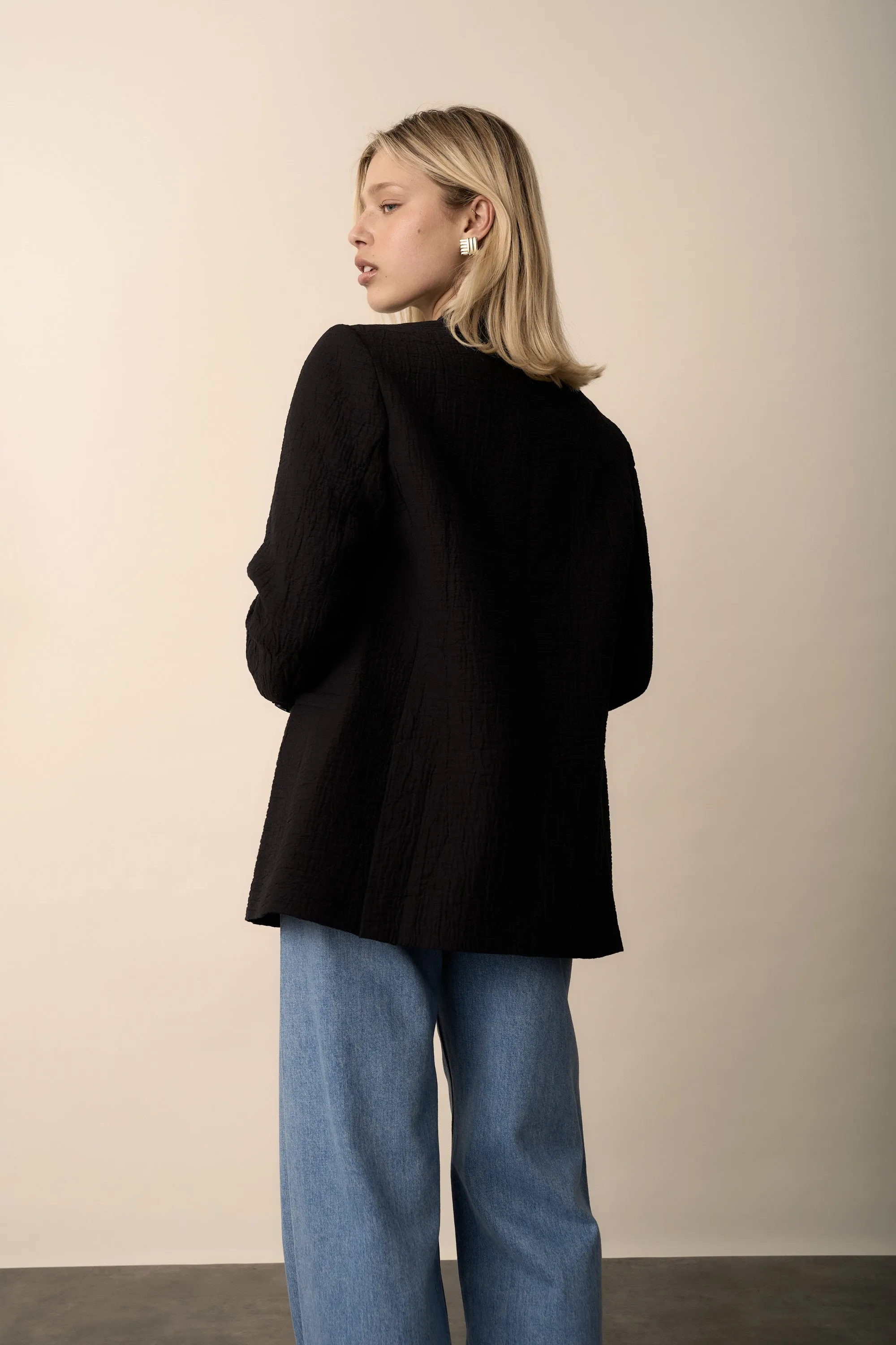The Textured Boyfriend Blazer