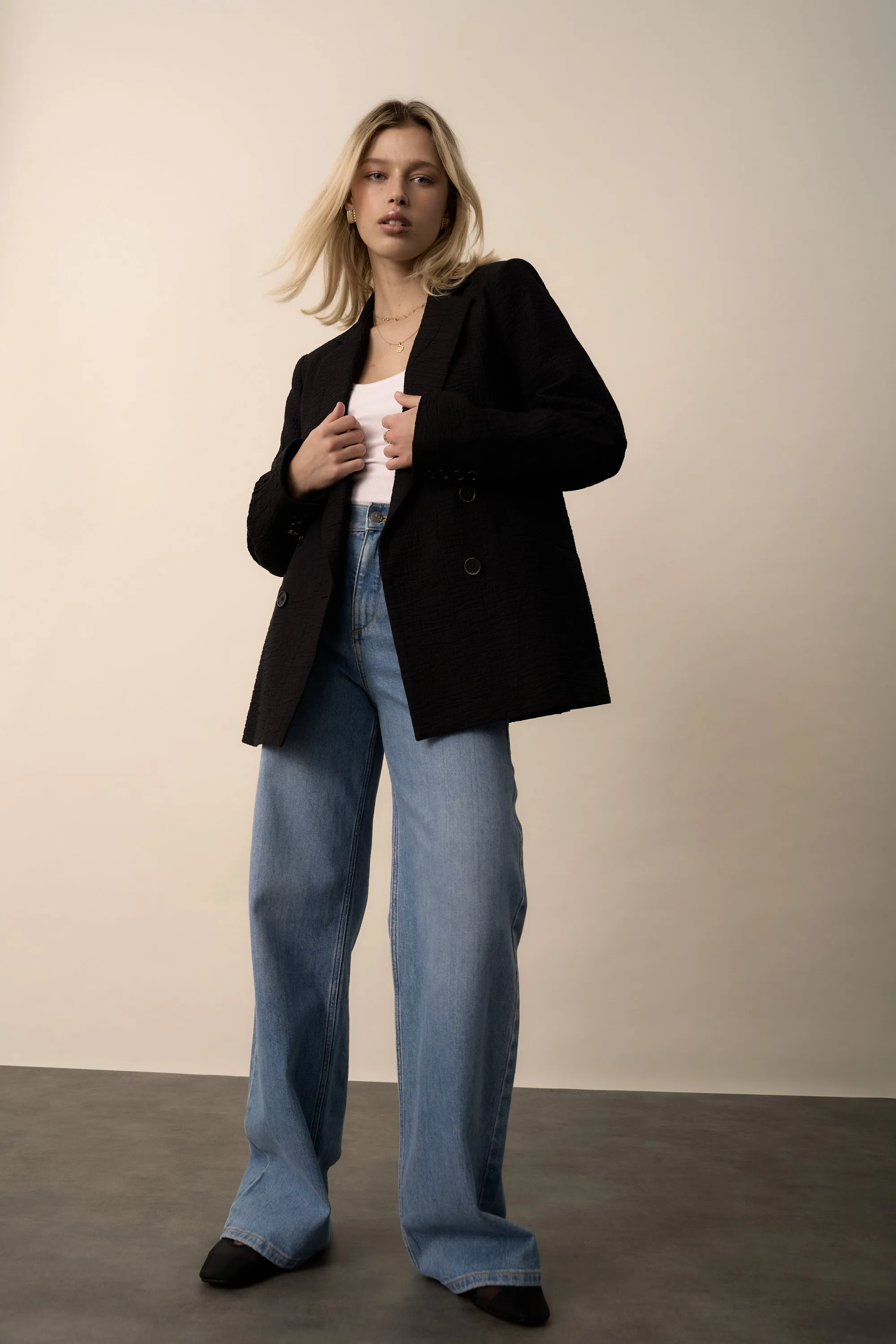 The Textured Boyfriend Blazer