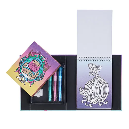Tiger Tribe Glitter Colouring Set Ocean Dreams