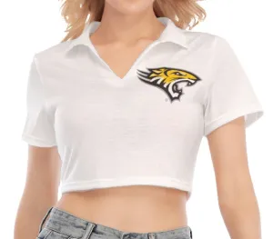 Towson White Collared Tee