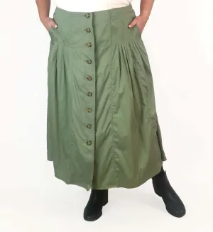 Trenery green midi length skirt size 18