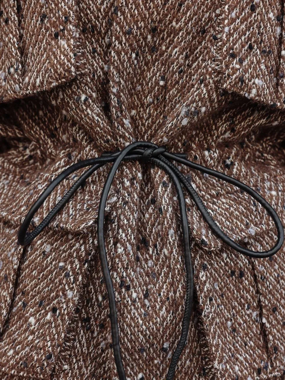 Tweed-Lace Mini Skirt