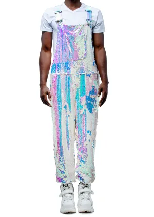 Unicorn Moonbeam Men's Jogger Sequin Overalls