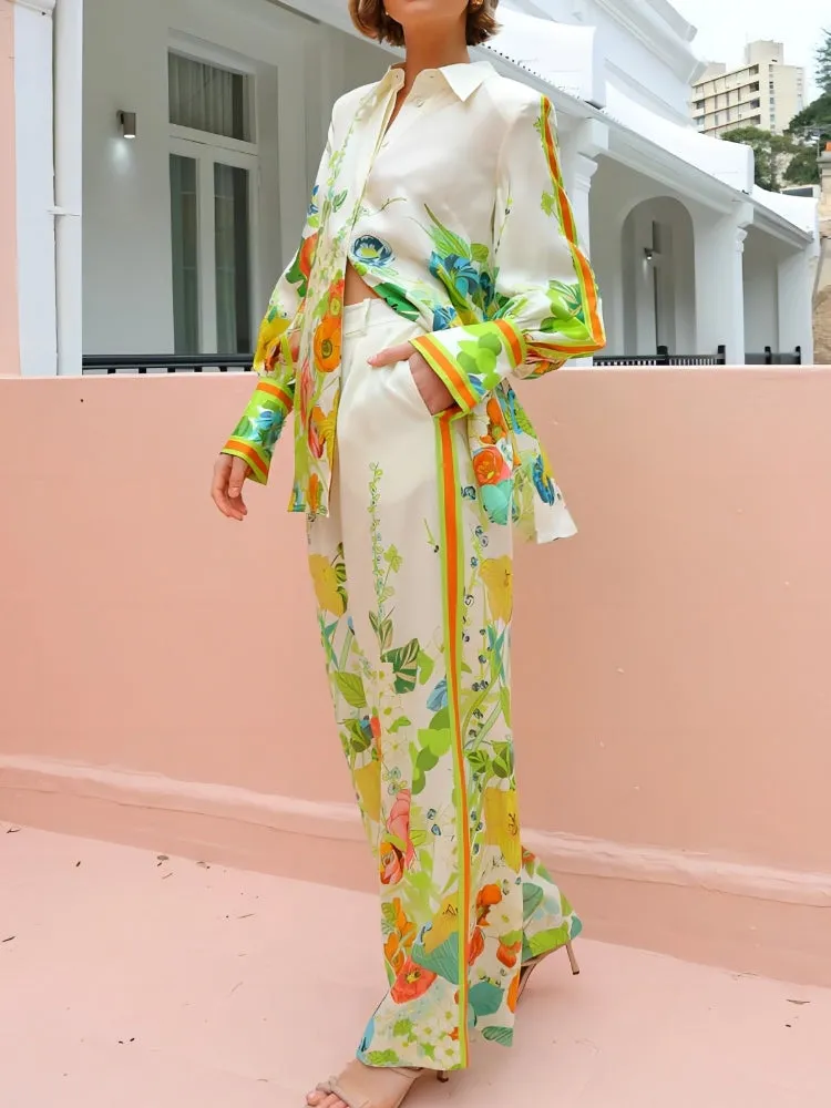 Vacation-Ready Tie-Dye Pants Set