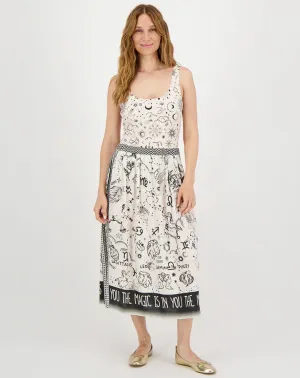 Vanessa Printed Midi Skirt - Zodiac