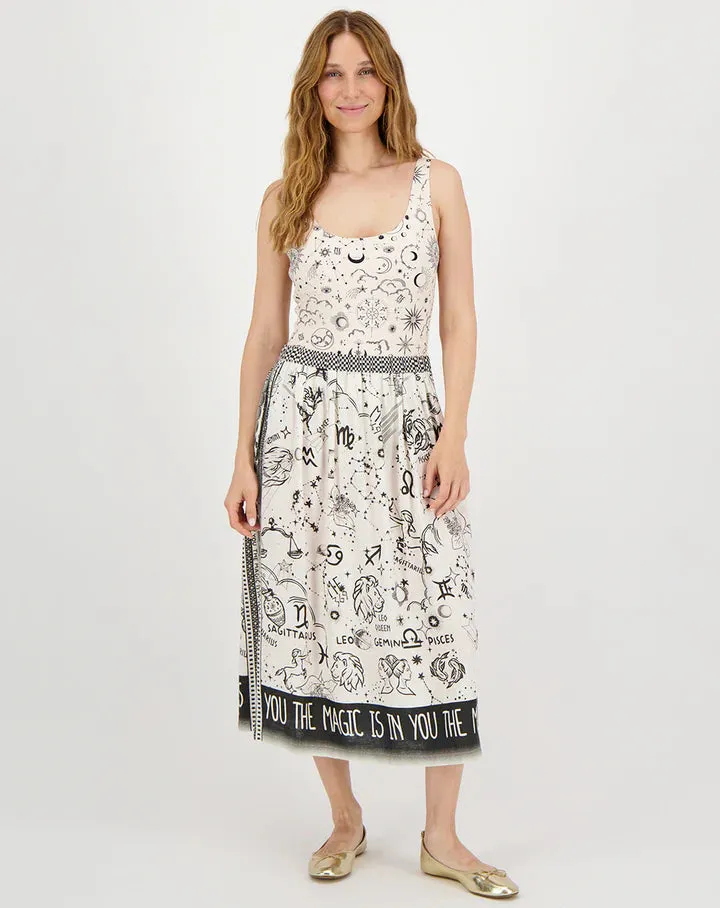 Vanessa Printed Midi Skirt - Zodiac
