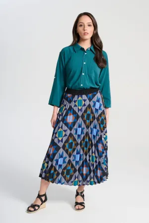 Veda Pleated Skirt Night