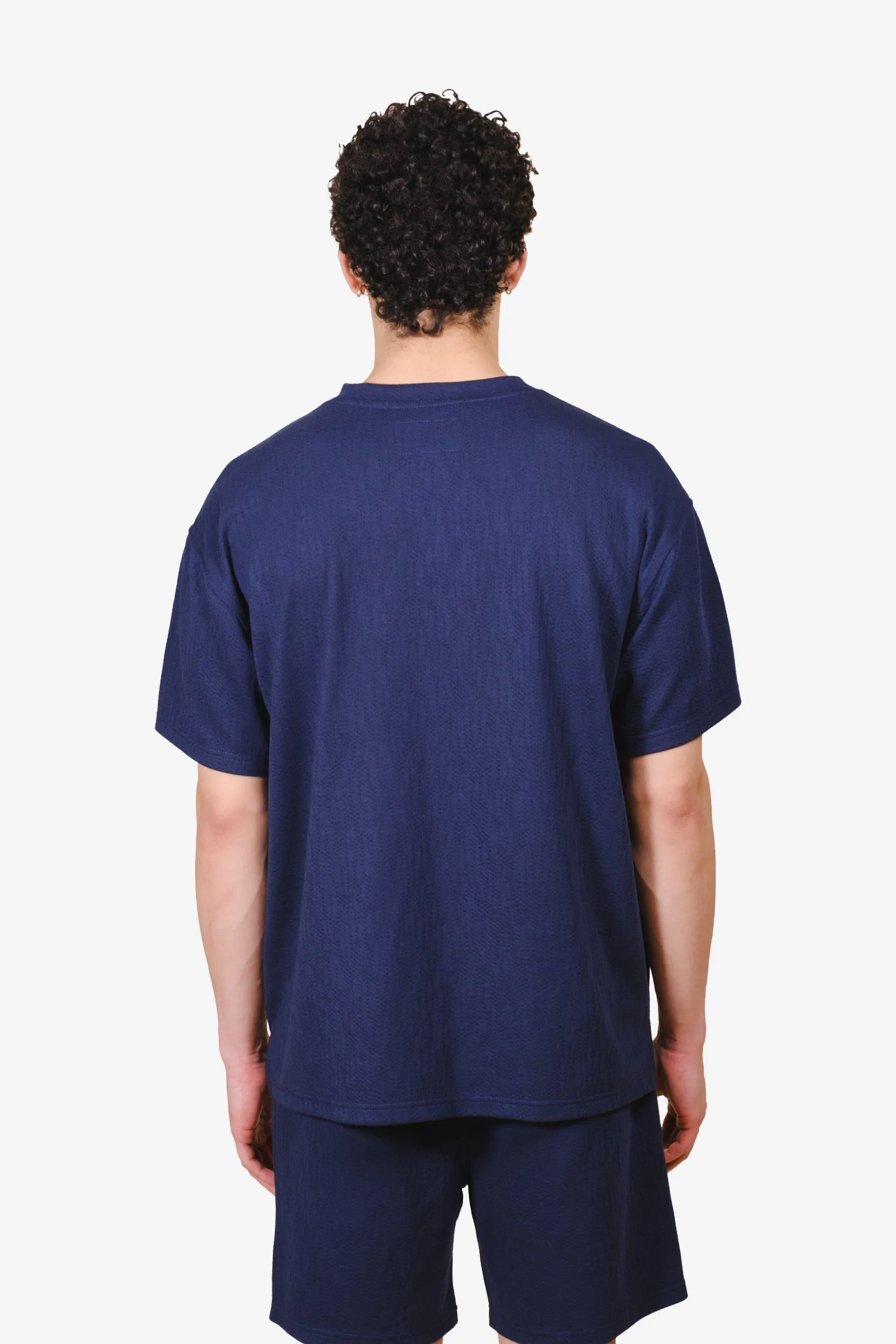 Vertical Cross Embroidered Tee