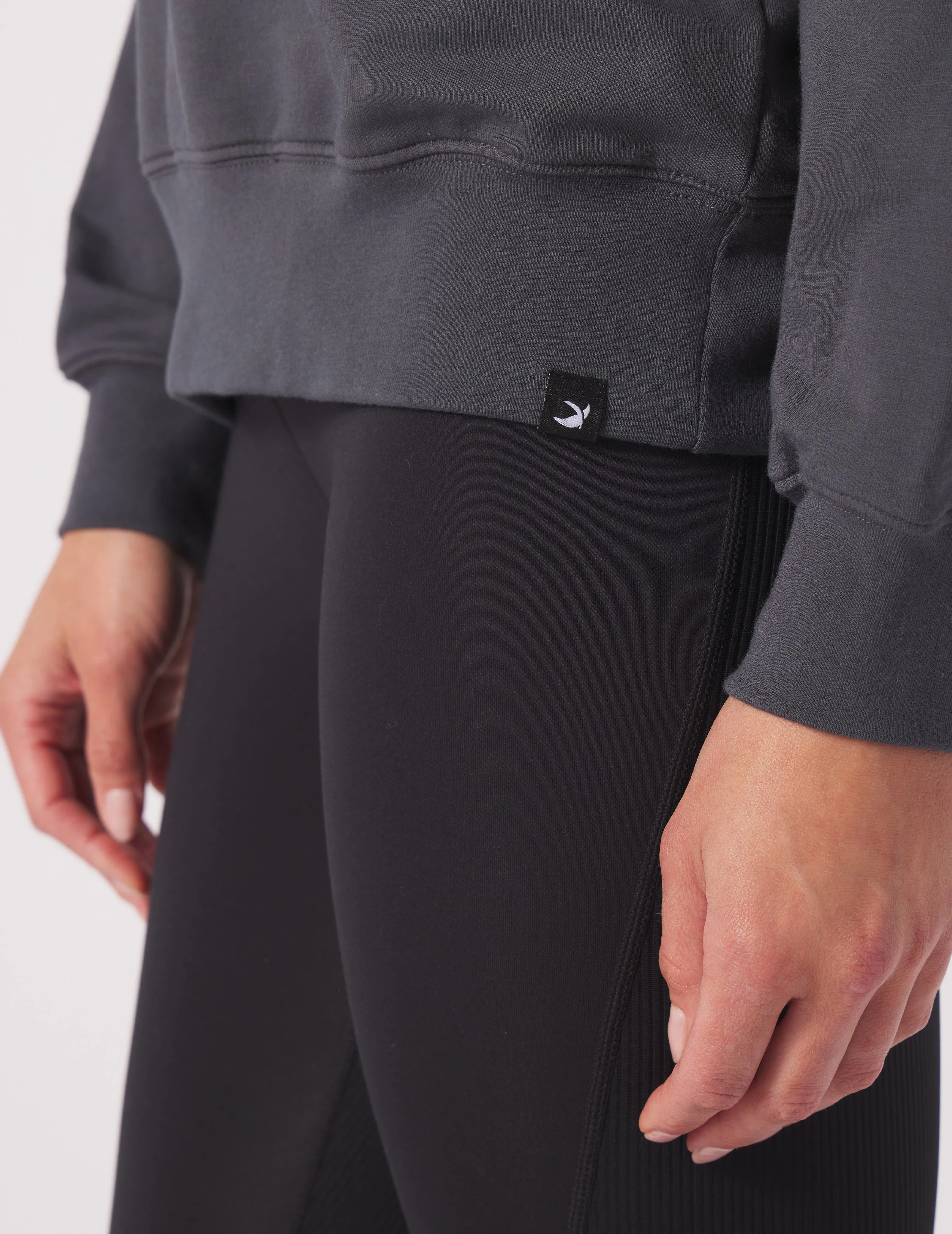 Vintage Oversized Crew: Carbon