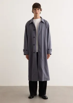 Washed Finx Gabardine Soutien Collar Coat