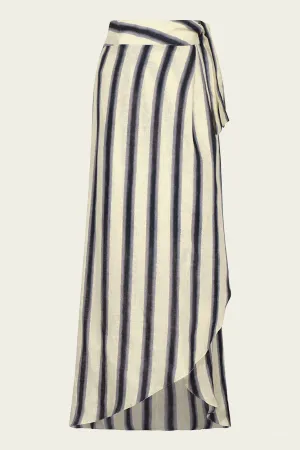 Waves Of Destiny Skirt in Swim Tie Dye Lines