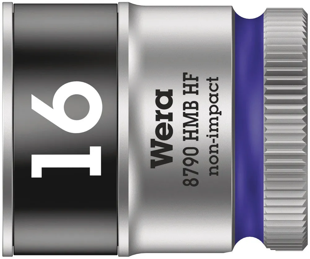 Wera 05003750001 8790 HMB HF Zyklop socket with 3/8" drive with holding function, 16 x 29 mm