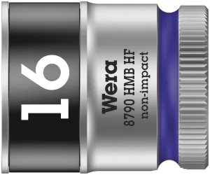 Wera 05003750001 8790 HMB HF Zyklop socket with 3/8" drive with holding function, 16 x 29 mm