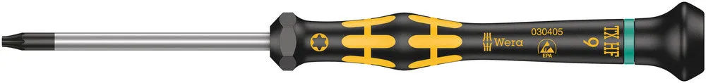 Wera 05030405001 1567 TORX® HF ESD Kraftform Micro screwdriver with holding function for TORX® screws, TX 9 x 60 mm