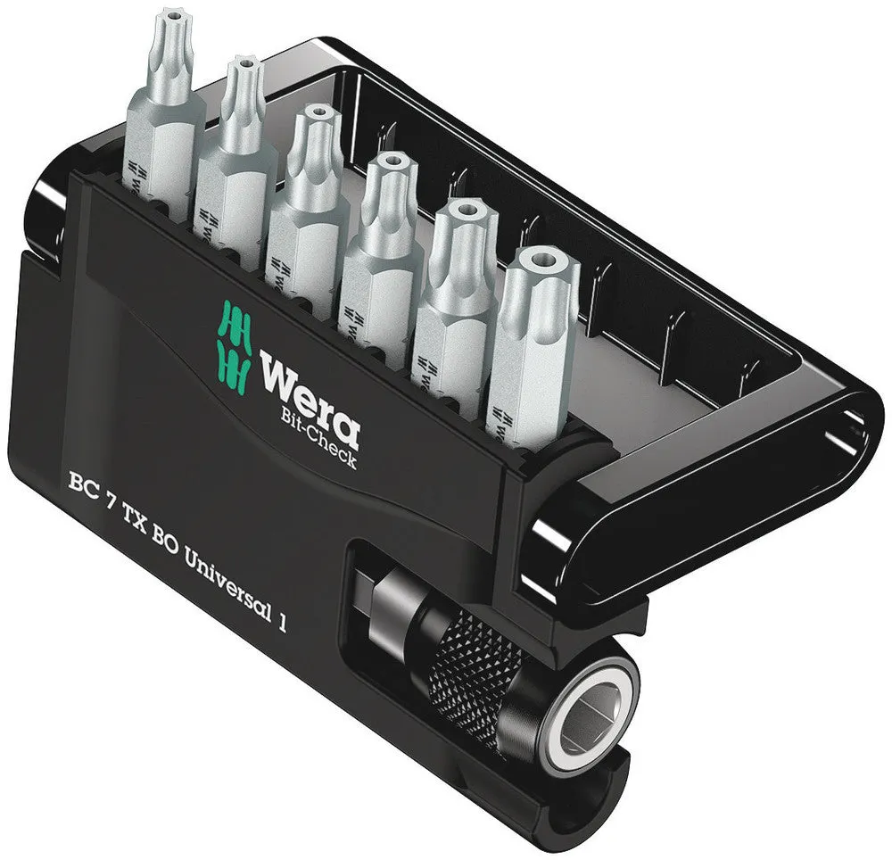 Wera 05056158001 Bit-Check 7 TX BO Universal 1, 7 pieces
