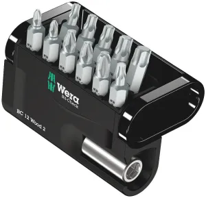 Wera 05057422001 Bit-Check 12 Wood 2, 12 pieces