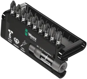 Wera 05057684001 Bit-Check 10 PZ Impaktor 1, 10 pieces