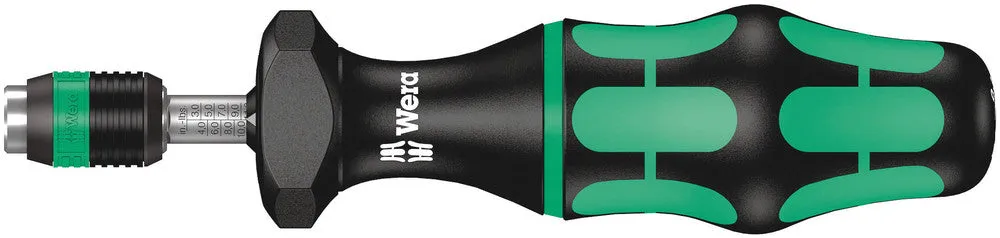 Wera 05074710001 Series 7400 Kraftform adjustable torque screwdrivers (2.5-29.0 in. lbs.) with Rapidaptor quick-release chuck, 7445 x 2.5-11.5 in. lbs.