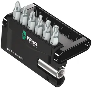 Wera 05135810001 Bit-Check 7 Universal 4, 7 pieces