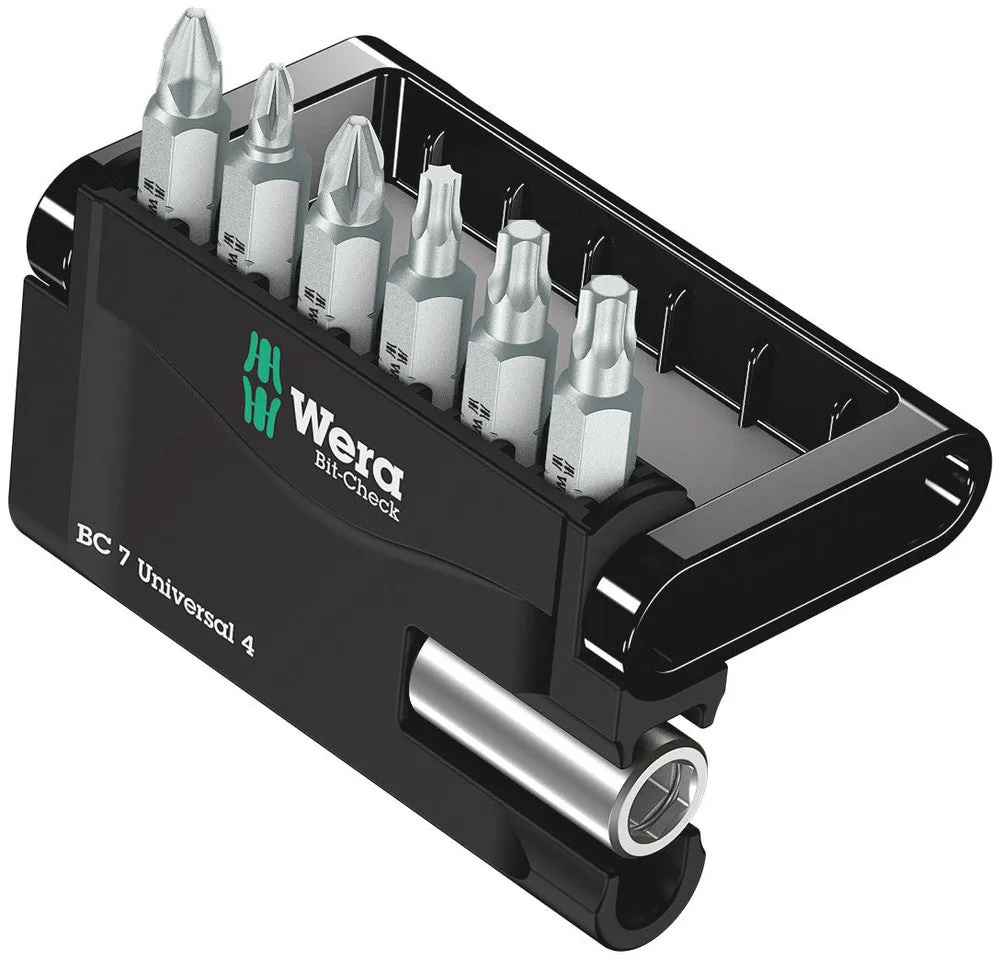 Wera 05135810001 Bit-Check 7 Universal 4, 7 pieces