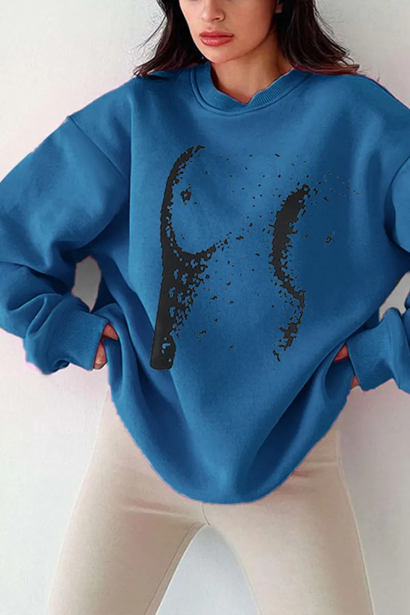 WG0294 Graphic Fleece Sweatshirt