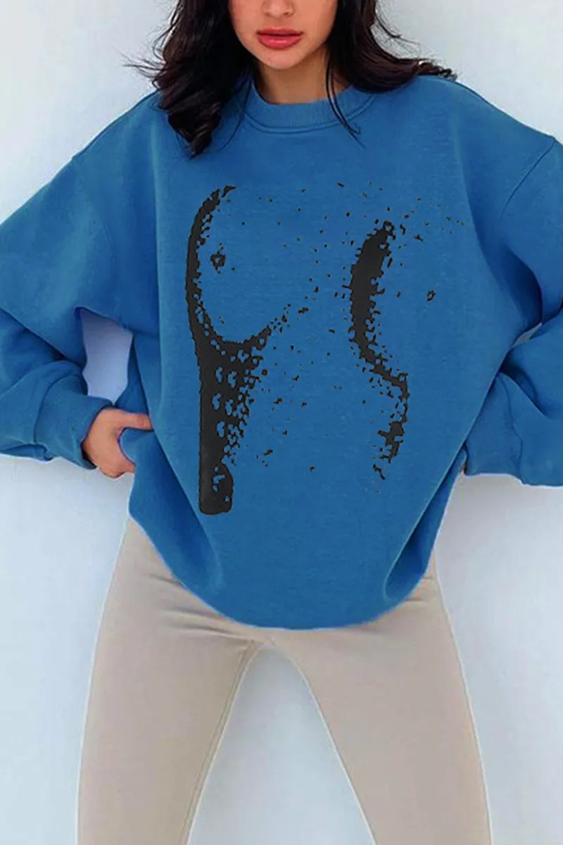 WG0294 Graphic Fleece Sweatshirt