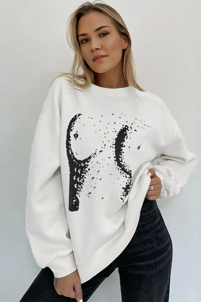 WG0294 Graphic Fleece Sweatshirt