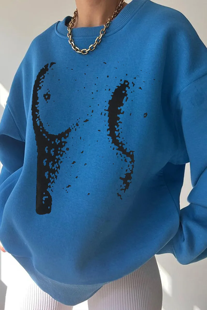WG0294 Graphic Fleece Sweatshirt