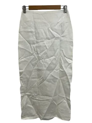 White Linen Skirt