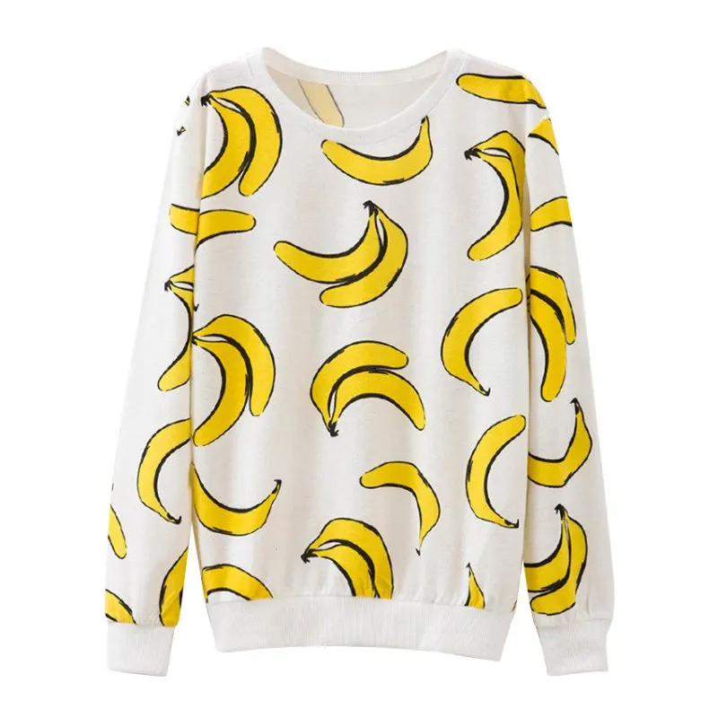 Women casual fitness Suits Thin Cotton Hoodies Animal Ice Cream Dog Print Cute Loose Pullovers Sweatshirts Tracksuit NW