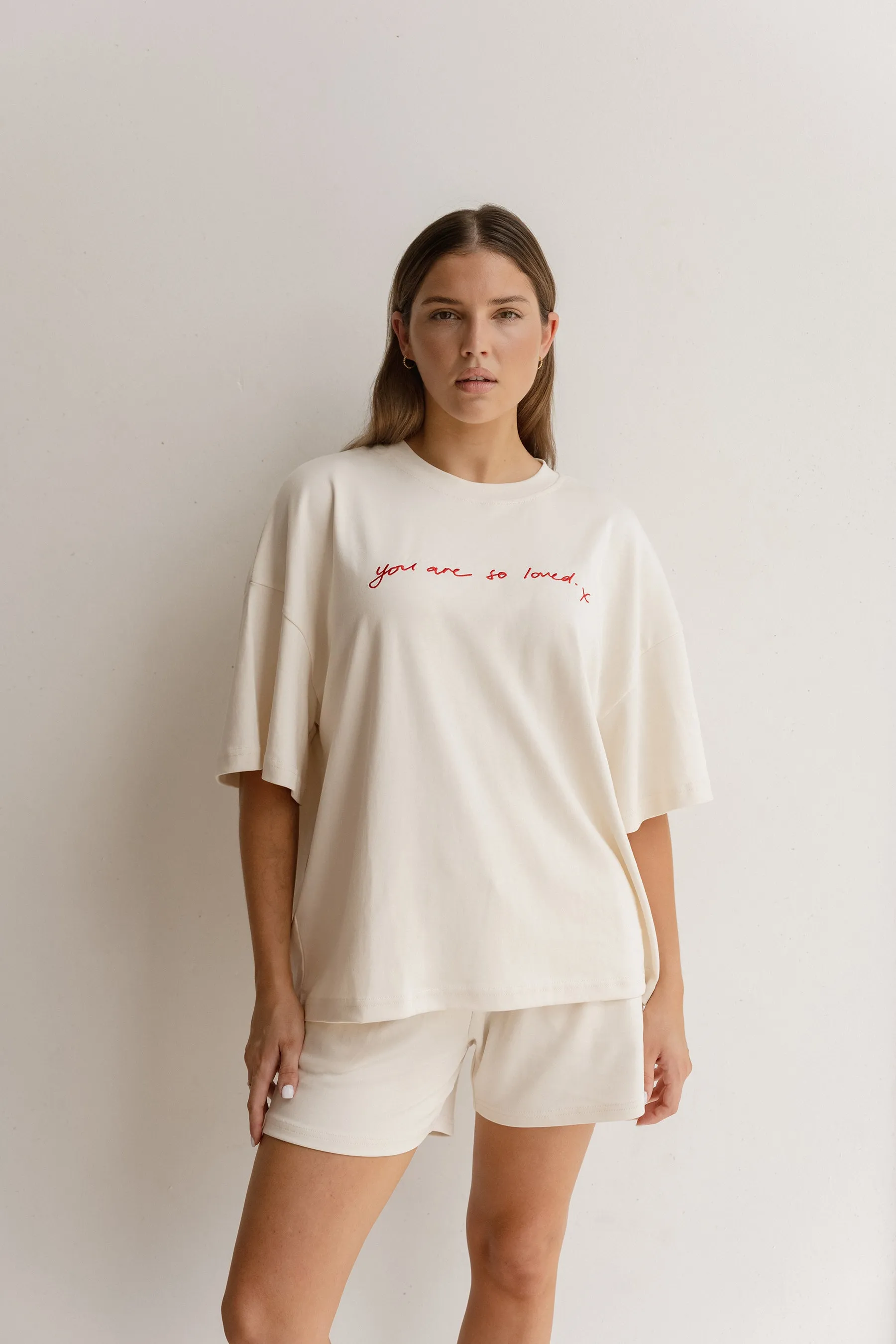 Womens Basic Shorts - Off White