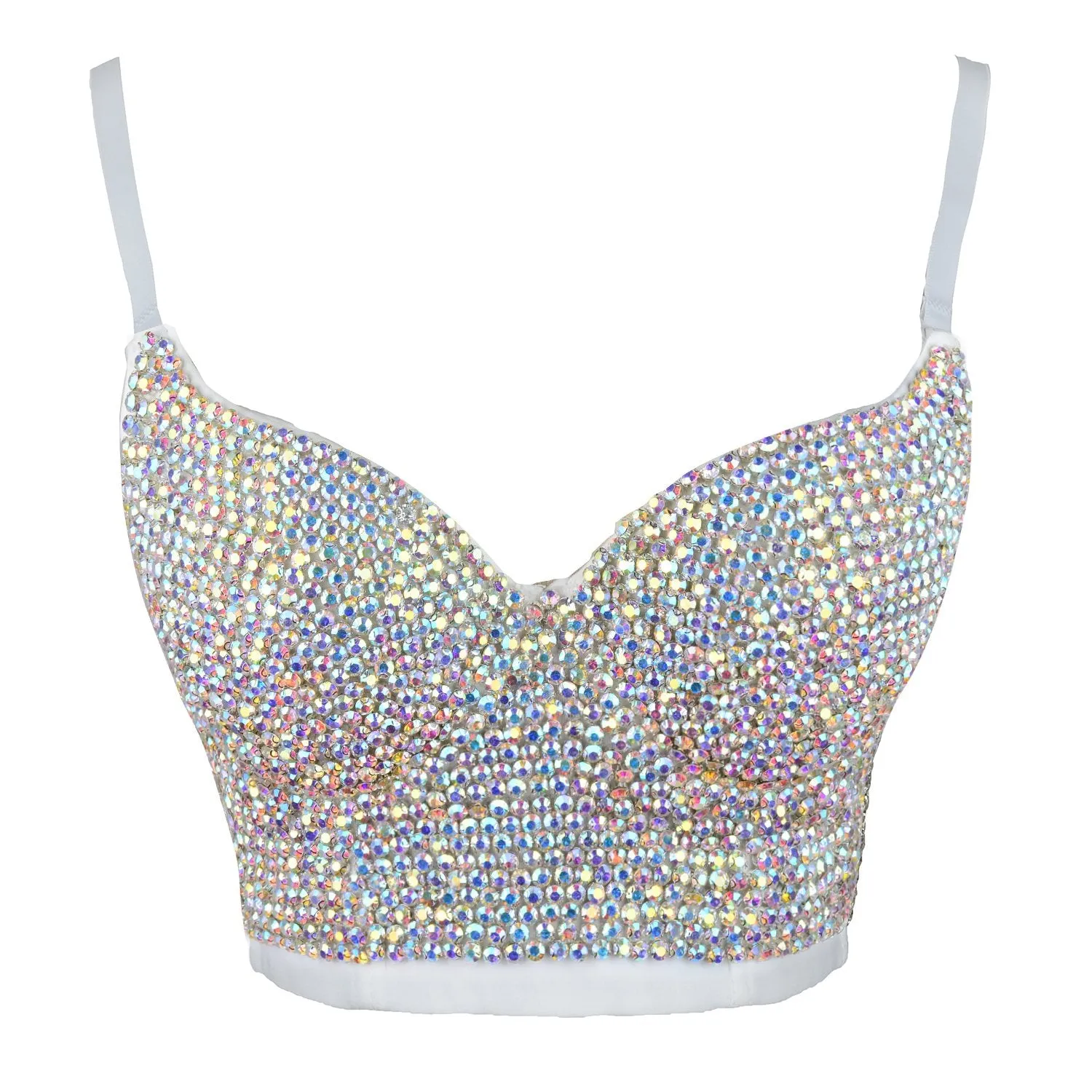 Women's Colored Diamond Corset Bra