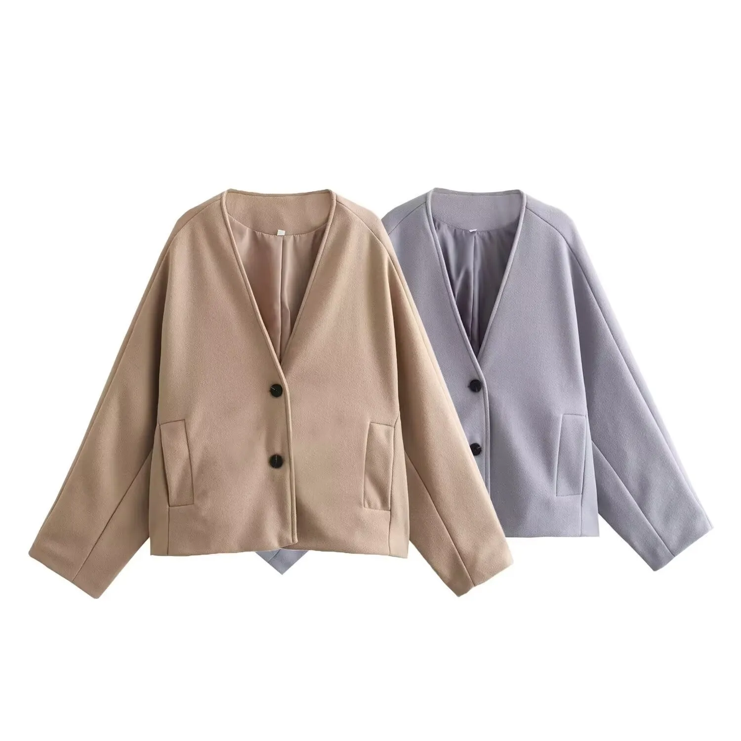 Women's Outerwear, New Styles for Autumn and Winter. Woolen Cardigan Tops and Suit Jackets, Stylish and Versatile.C-240923-1