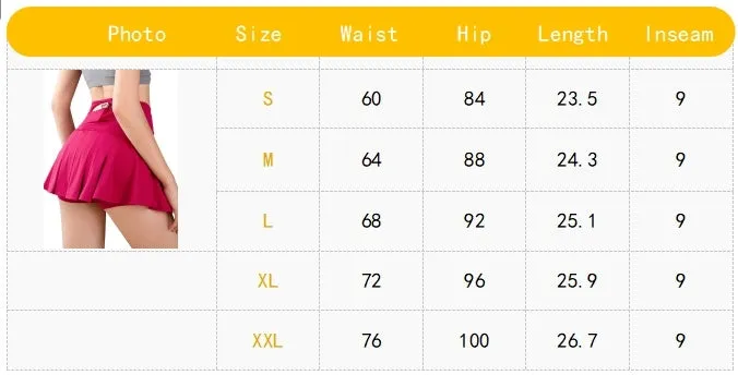 Women's Pleated Tennis Skirts Athletic Workout Running Sports Golf Skorts Volleyball