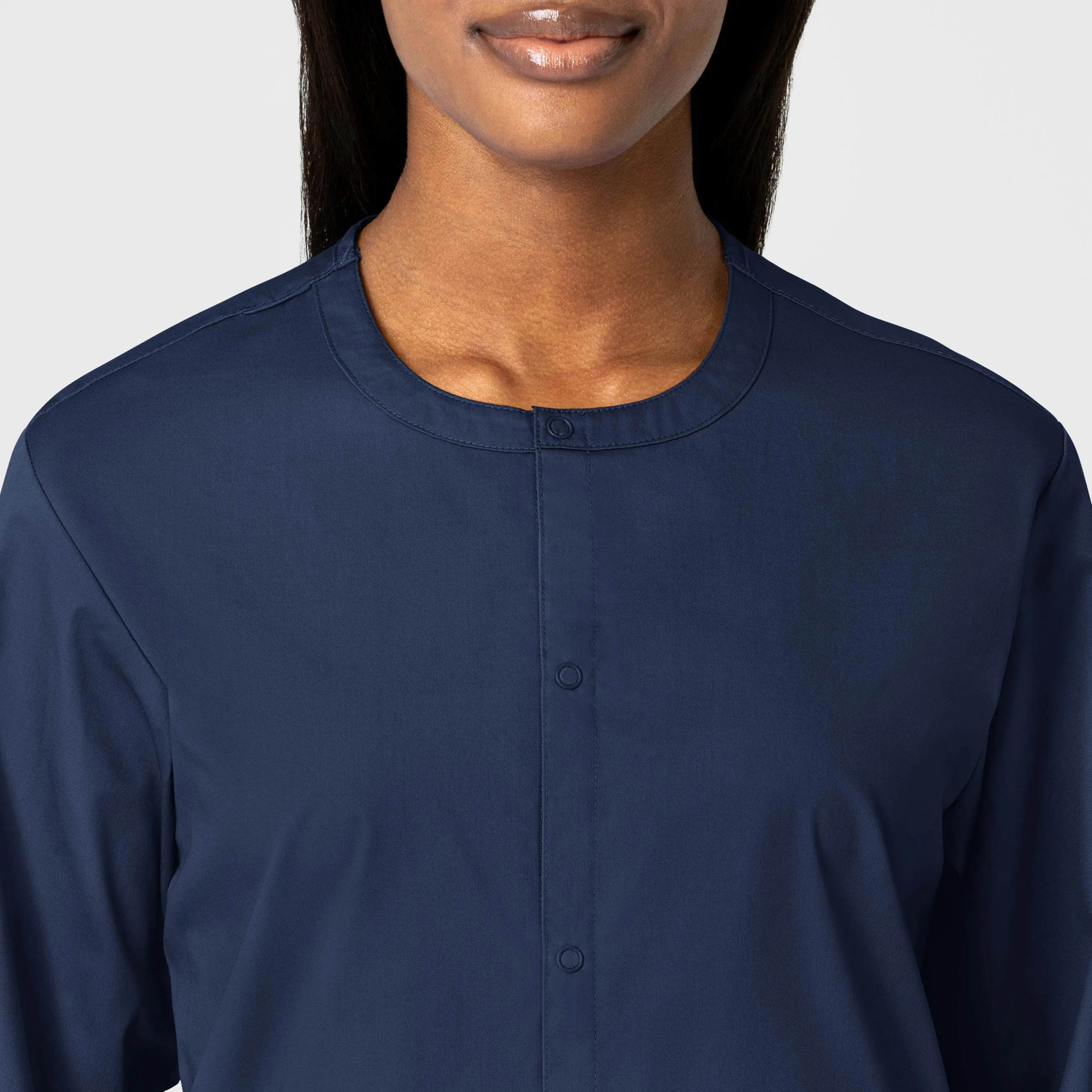 WonderWORK 800 Unisex Snap Front Jacket Navy