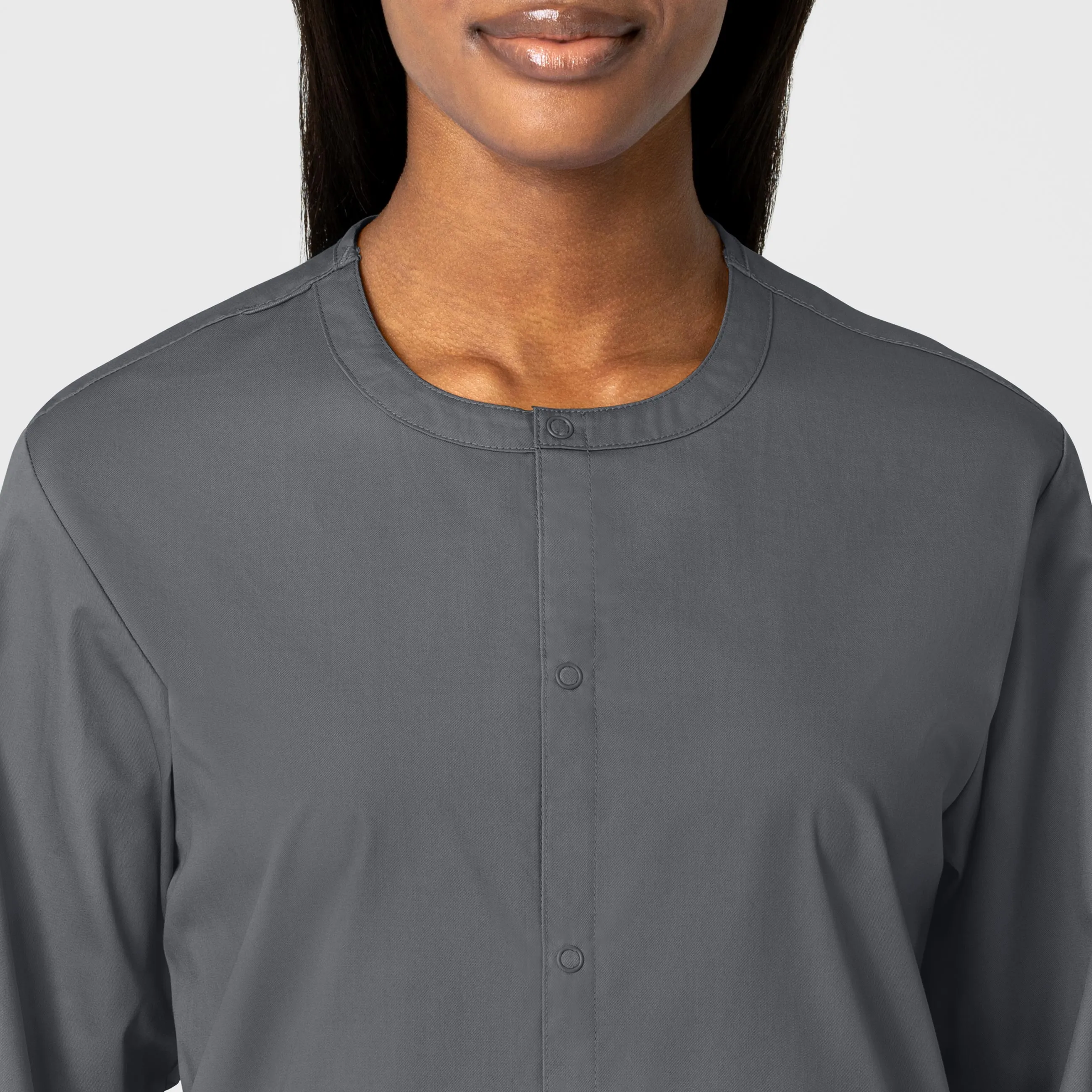WonderWORK 800 Unisex Snap Front Jacket Pewter