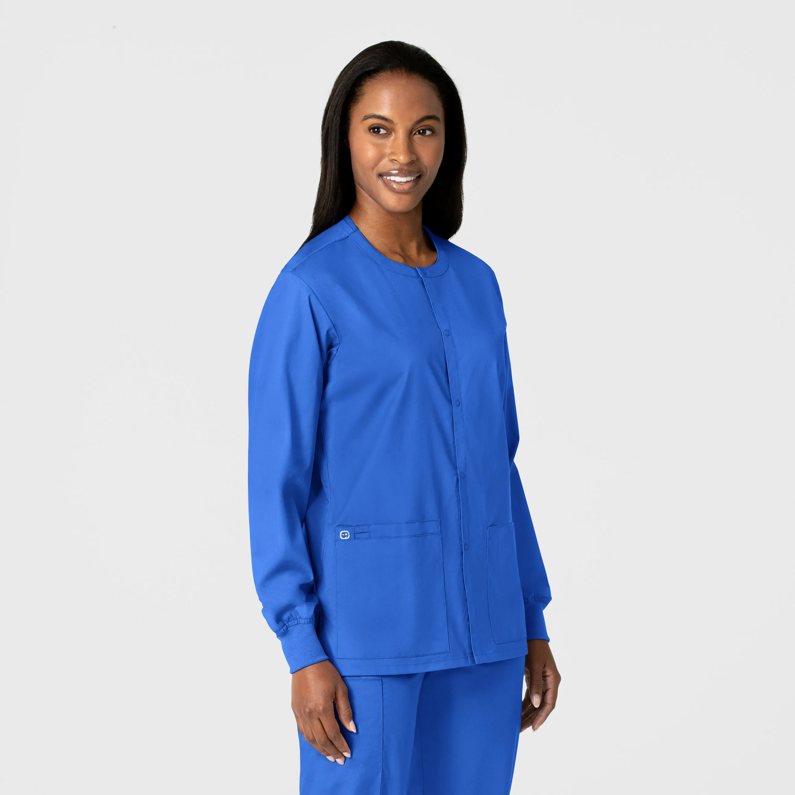 WonderWORK 800 Unisex Snap Front Jacket Royal