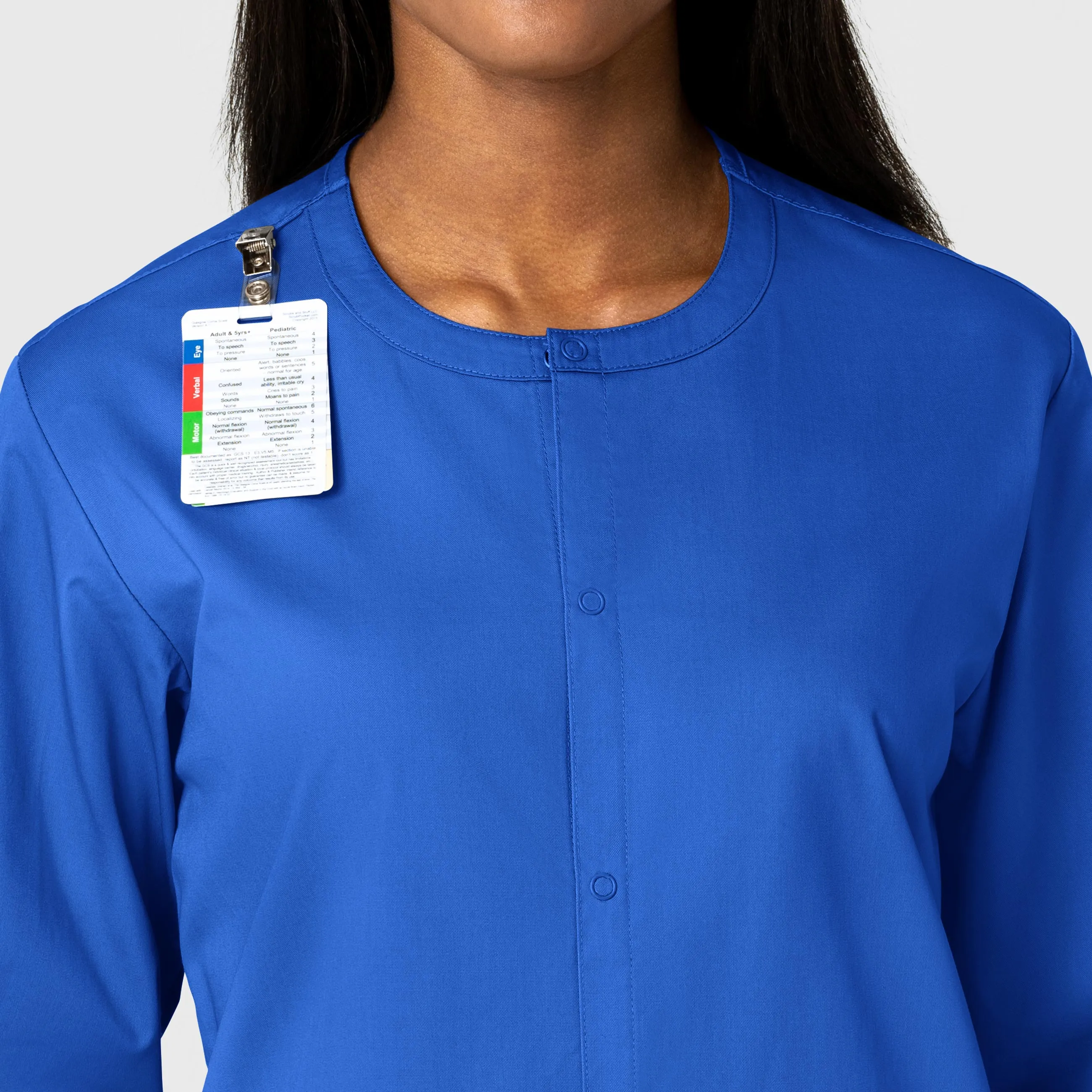 WonderWORK 800 Unisex Snap Front Jacket Royal