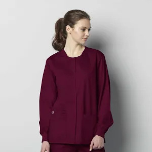 WonderWORK 800 Unisex Snap Front Jacket Wine