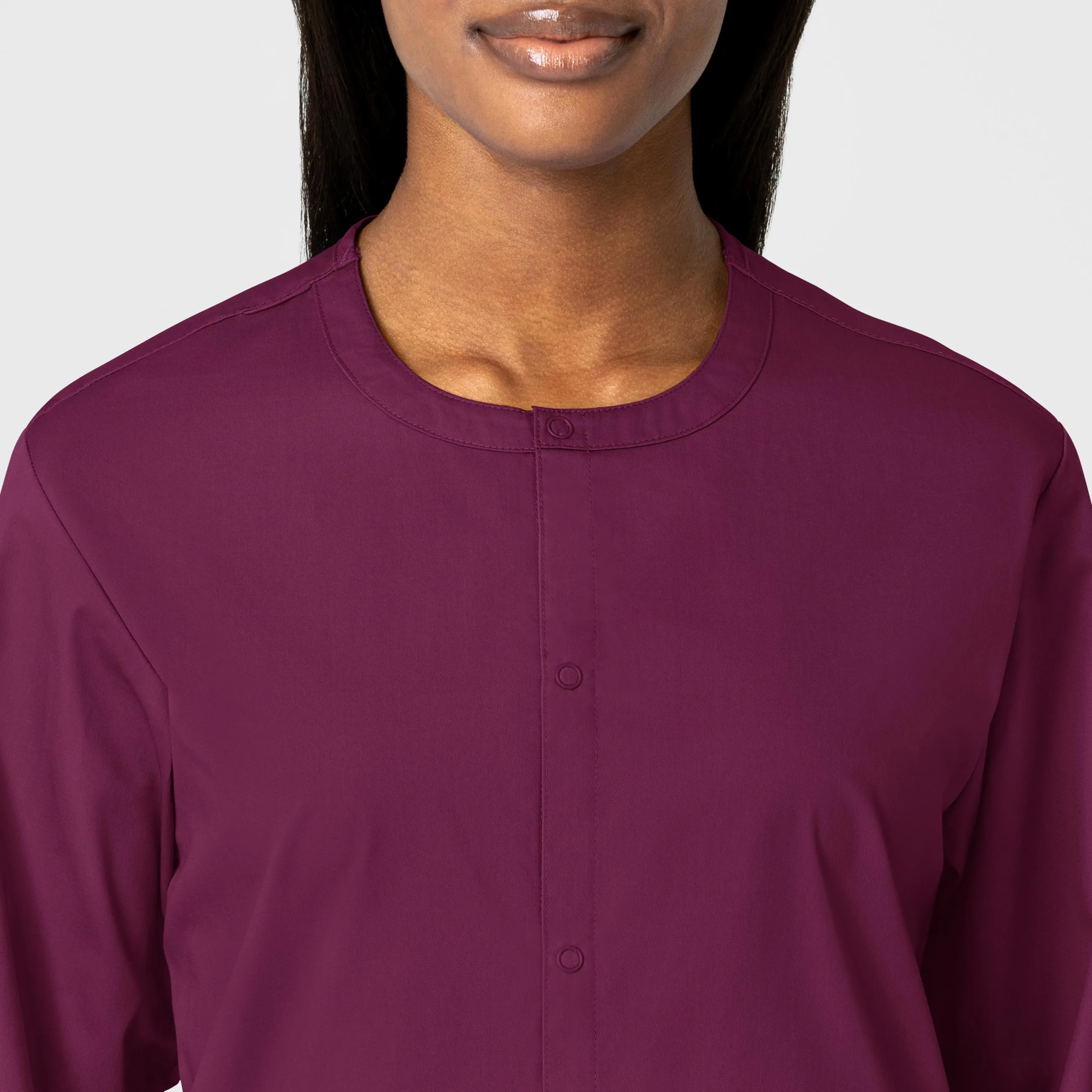 WonderWORK 800 Unisex Snap Front Jacket Wine