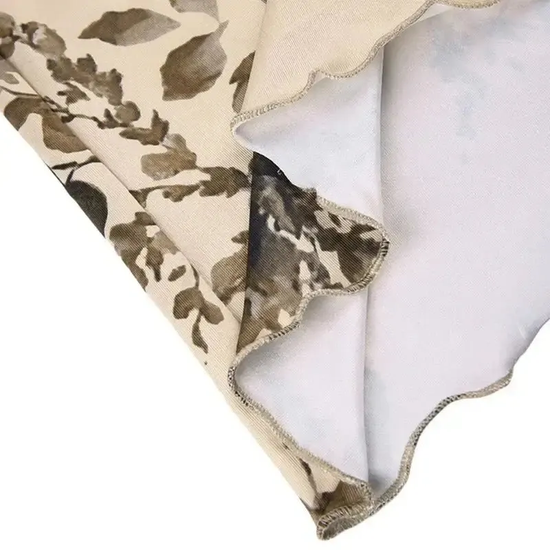 Y2K Women's Printed Camisole in Natural Polyester Fabric