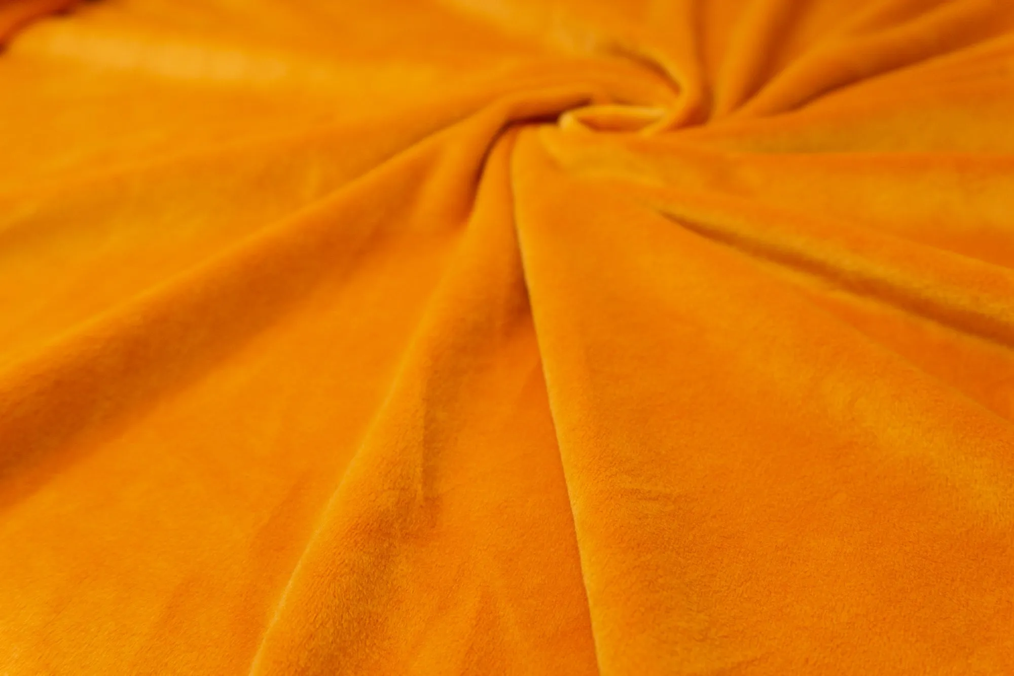 Yellow Orange - THICC Stretch Fleece - 1/2 Metre